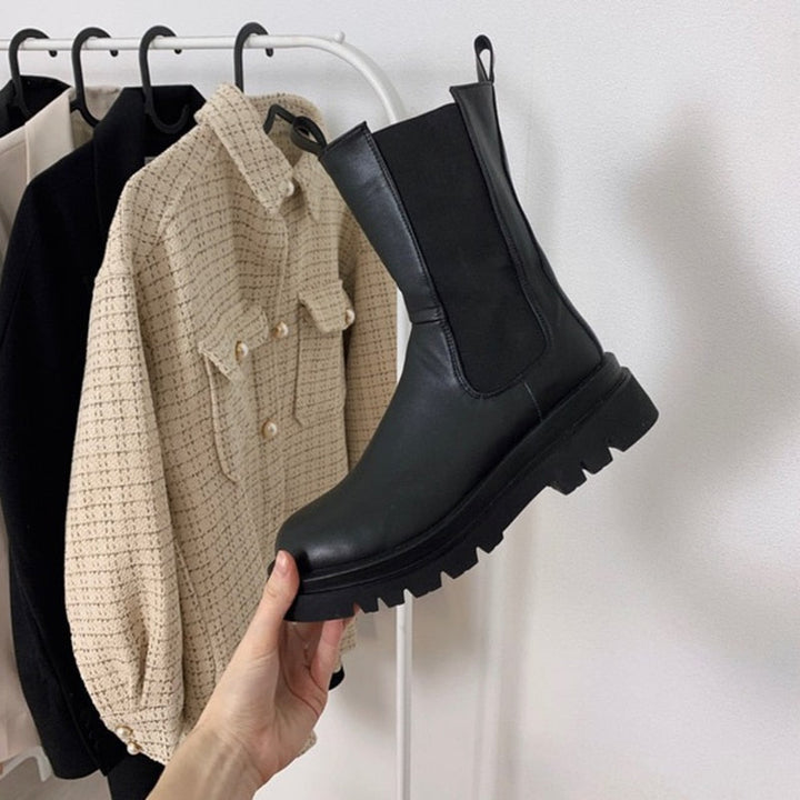 Levoire | Bottes À Plateforme Encombrantes Pour Femmes Noir