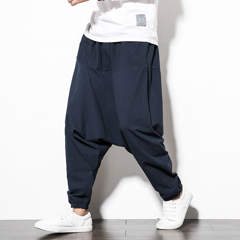 Levoire | Pantalon de jogging tendance pour hommes Pantalon de sport décontracté pour hommes Baggy Bleu