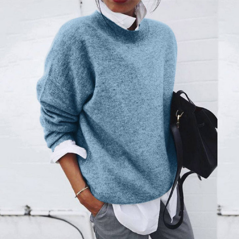 Levoire | Chauffe Pull Femmes Confort Quotidien Bleu