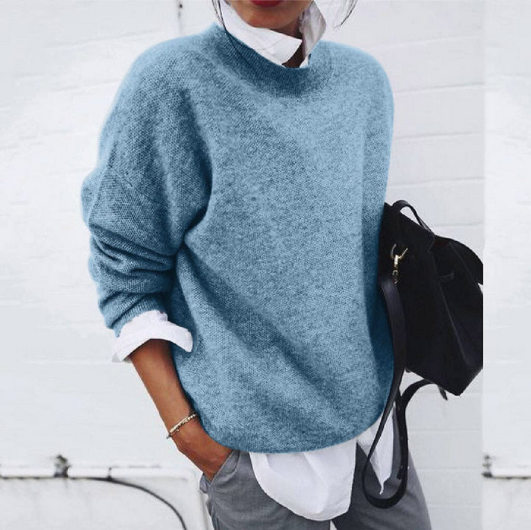 Levoire | Chauffe Pull Femmes Confort Quotidien Bleu