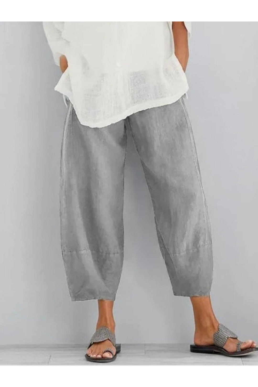 Levoire | Pantalon Confortable FR Femmes FR Le Look Détendu Gris
