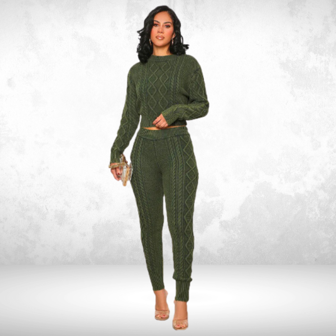 Levoire | Tricot Ensemble À Pull Deux Pièces Vert