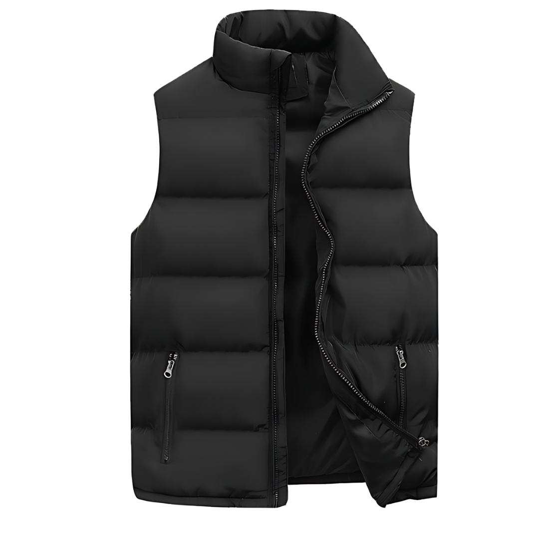 Levoire | Gilet Matelassé Élégant En Matériau De Haute Qualité Noir