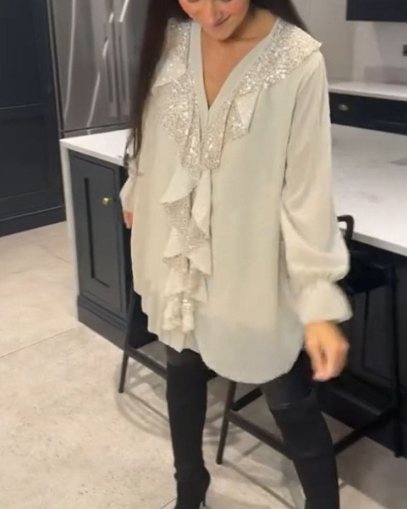 Levoire | Blouse Avec Volants Dans Une Coupe Élégante