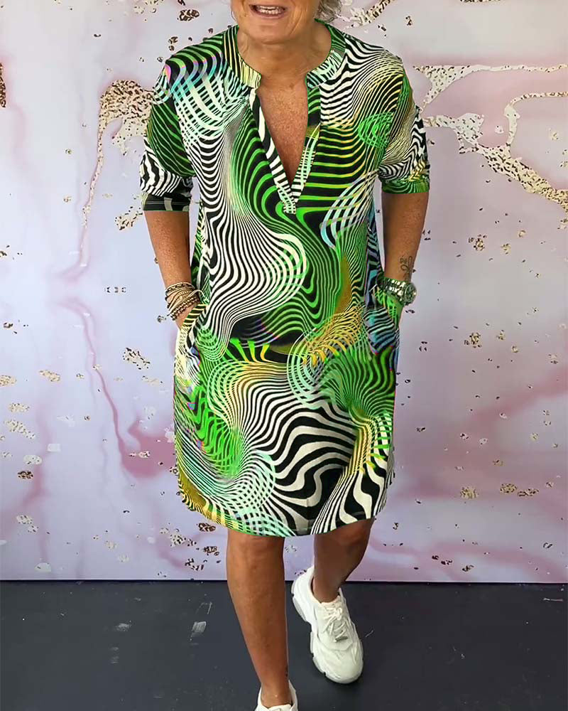 Levoire | Robe à motifs variés