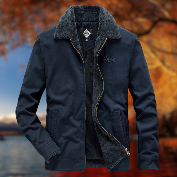 Levoire | Veste chaude avec intérieur en polaire Bleu Foncé