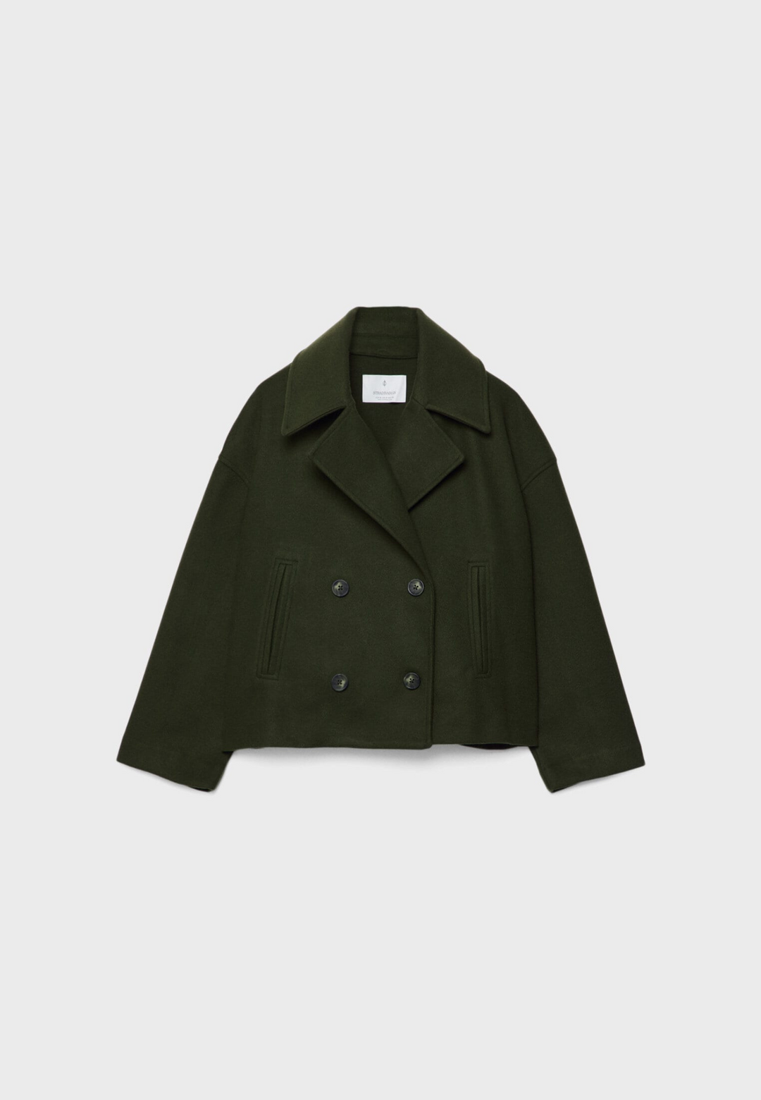 Levoire | Femme Veste courte croisée look tendance Vert
