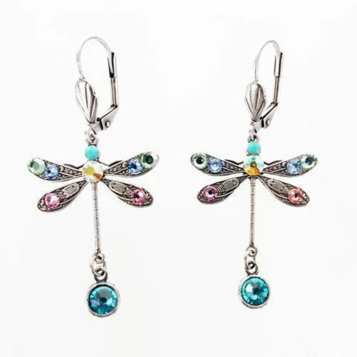 Levoire | Boucles D'Oreilles En Forme De Libellule Élégante Argent
