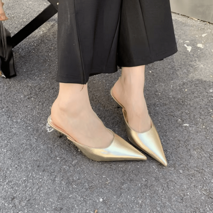 Levoire | À Bout Talon Pointu Pour - Femmes - Sans Dos L'Or