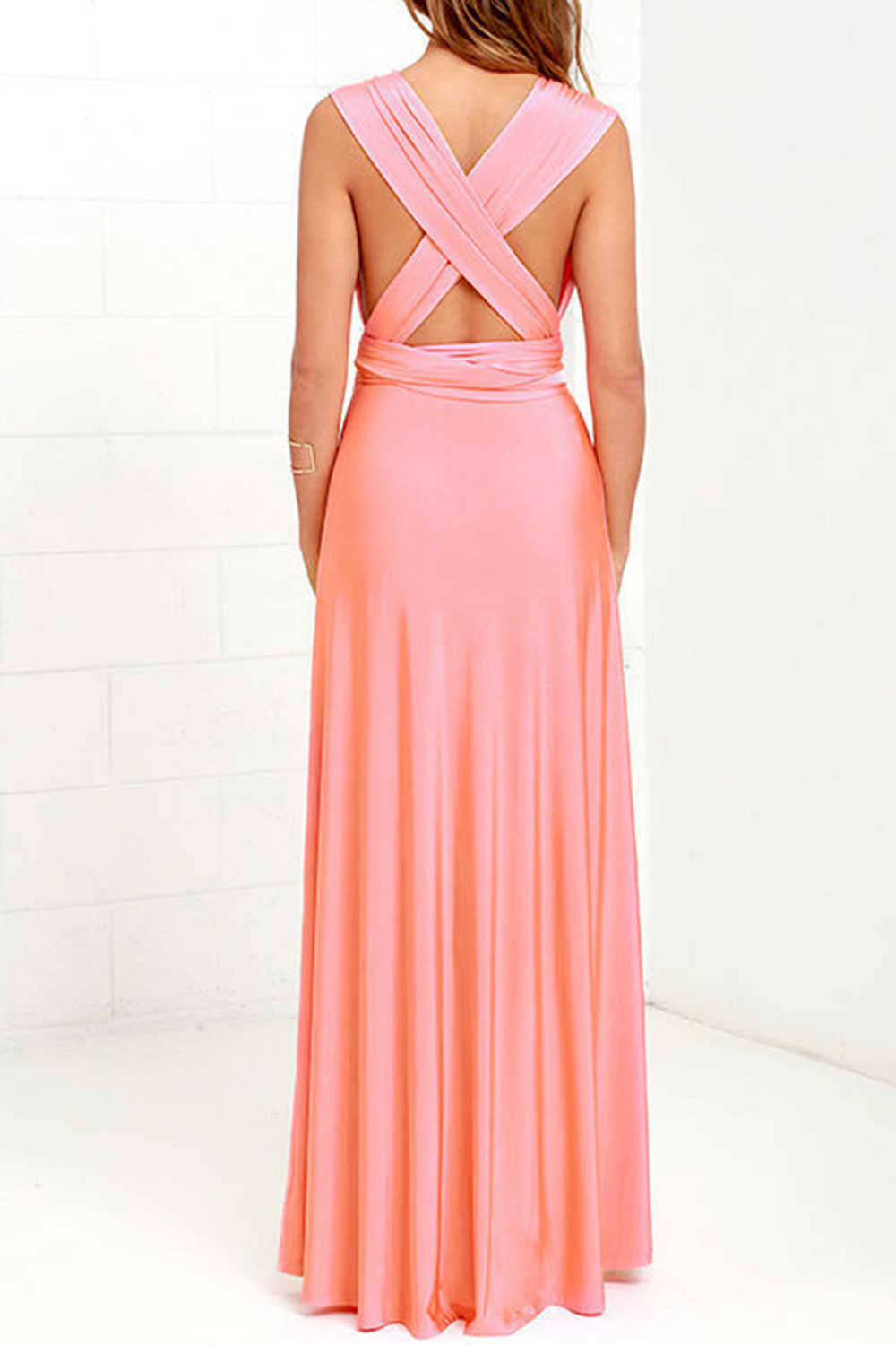Levoire | Robe dos nu avec fente avant pour le bal de fin d'année