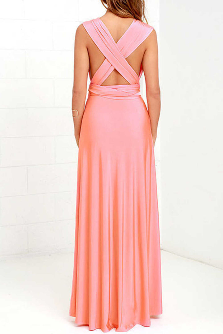 Levoire | Robe dos nu avec fente avant pour le bal de fin d'année