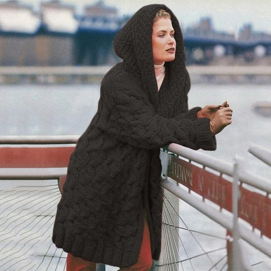 Levoire | Long Cardigan FR Women Hoodie Noir