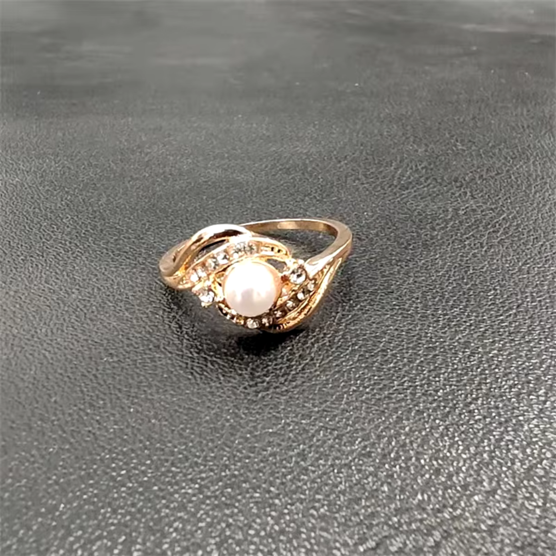 Levoire | Bague Élégante Perle Et Diamant Or Gold