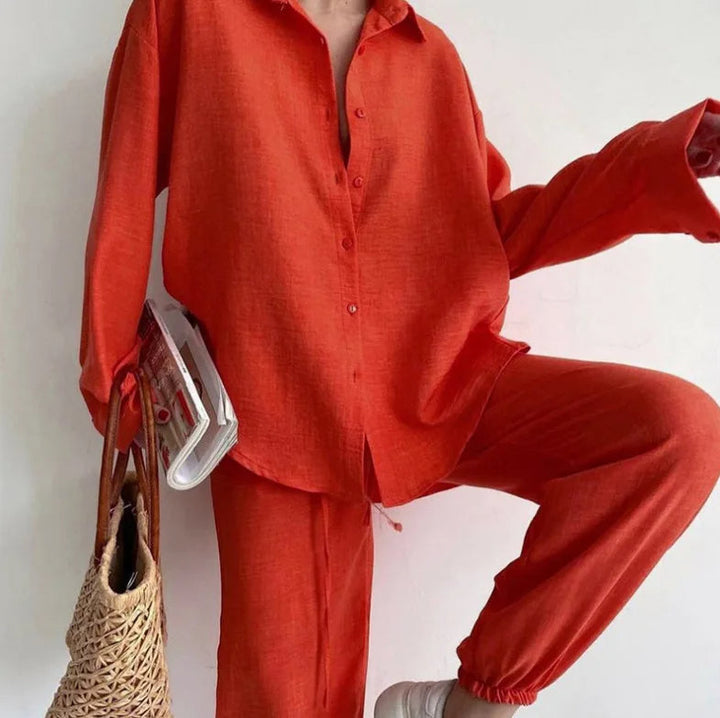 Levoire | Rentoo Chic Ensemble Deux Pièces Orange