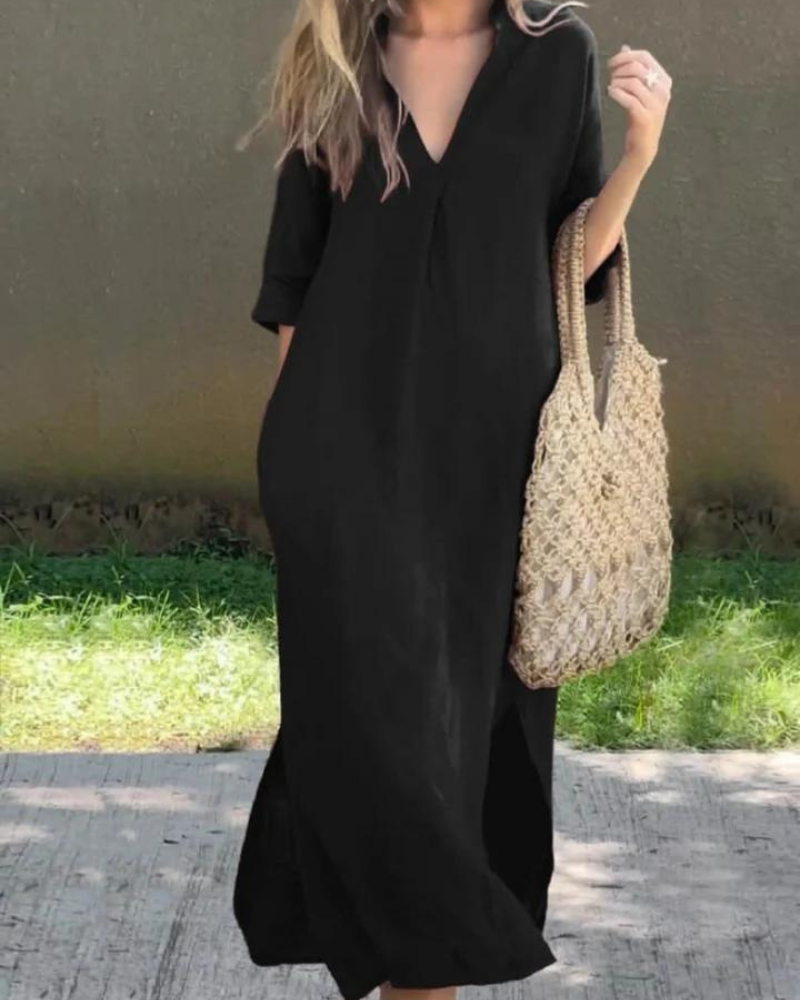 Levoire | Robe Élégante Pour Toute Saison Noir