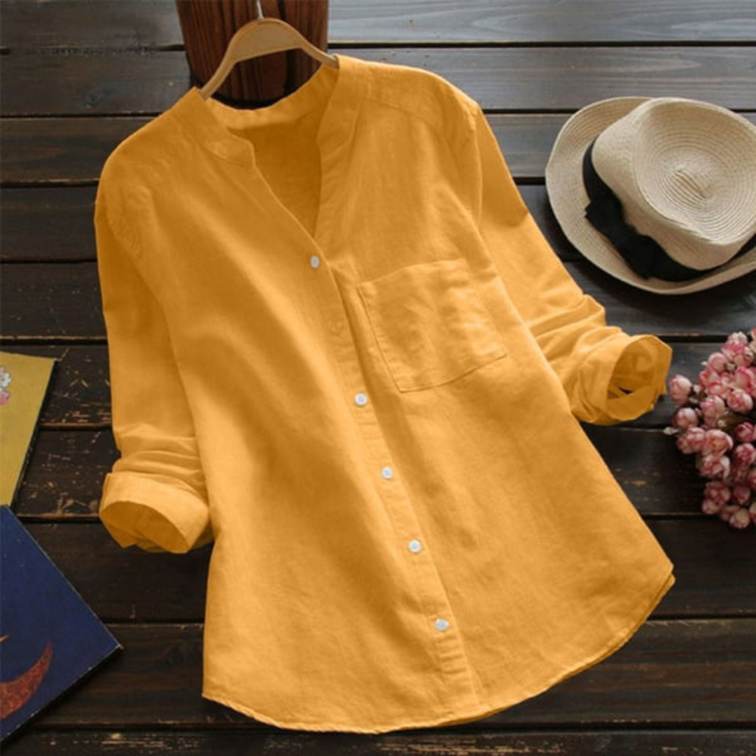 Levoire | Élégante Blouse FR Femmes Jaune