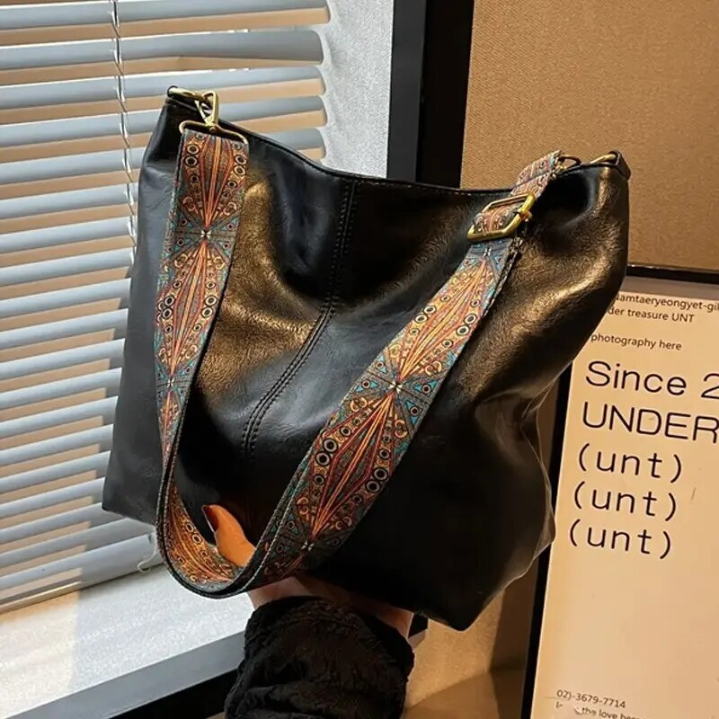 Levoire | Sac à main élégant Vintage pour femmes Style intemporel Répartition spacieuse Noir