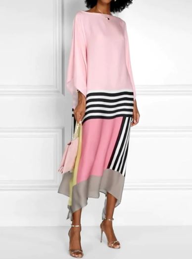 Levoire | Robe Rayée Rose
