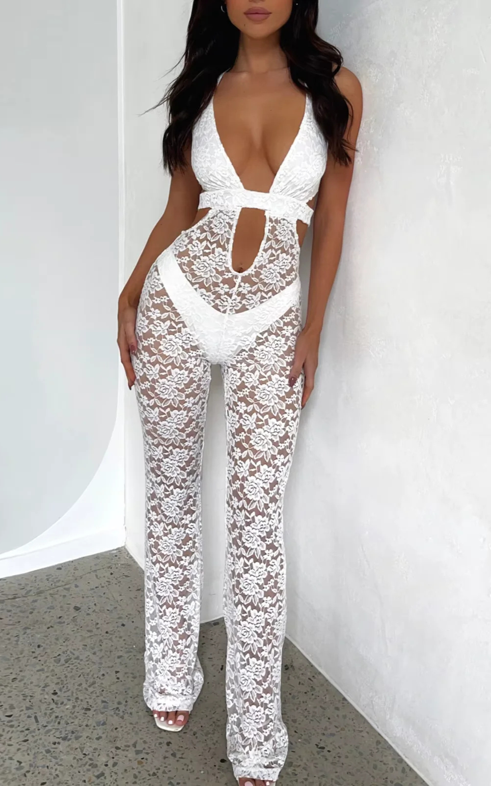 Levoire | Robe Élégante Et Sexy Pour Femmes Avec Encolure Bardot Blanc