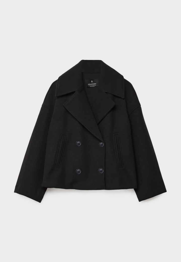 Levoire | Femme Veste courte croisée look tendance Noir