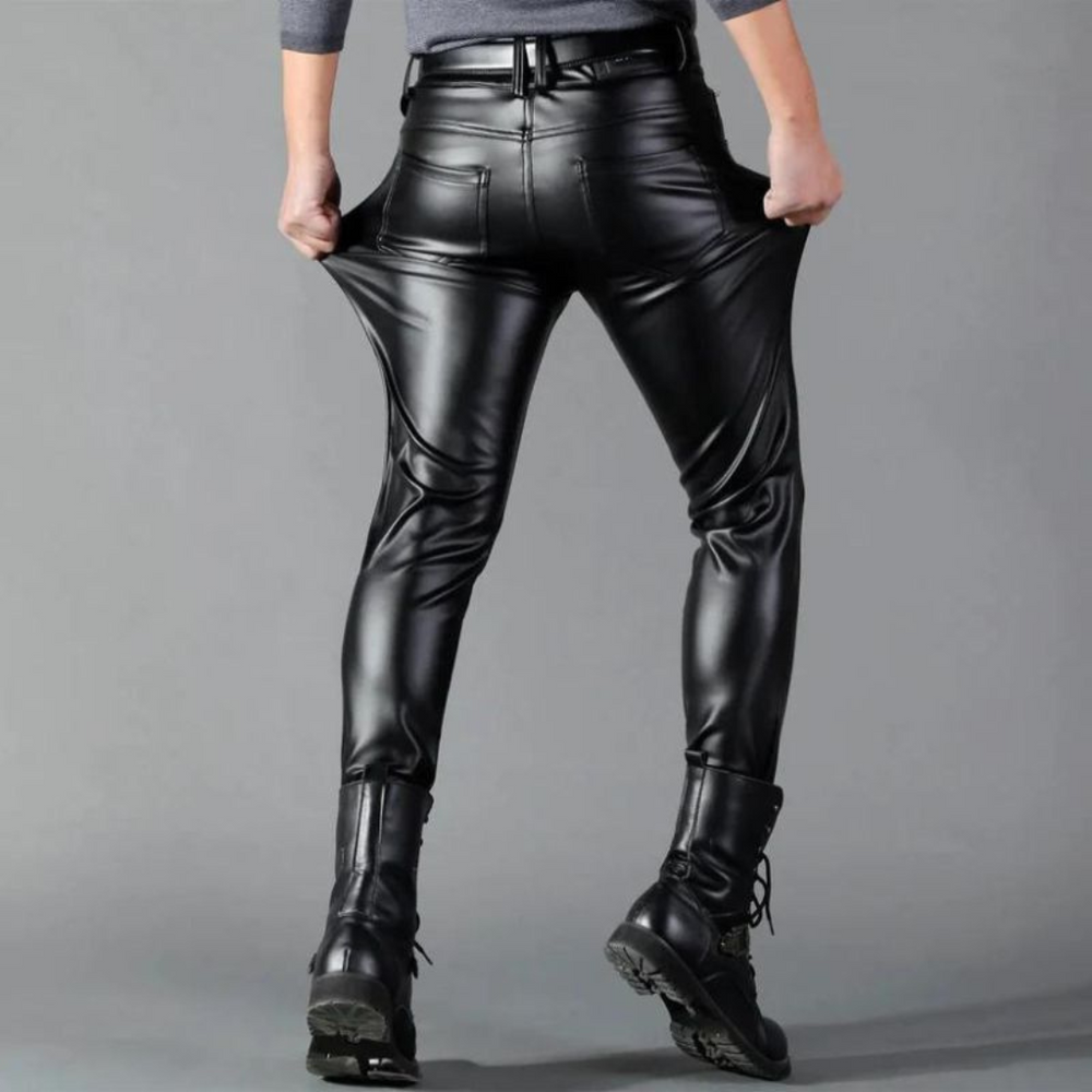 Levoire | Pantalon en cuir avec finition brillante et coupe flatteuse pour Femmes
