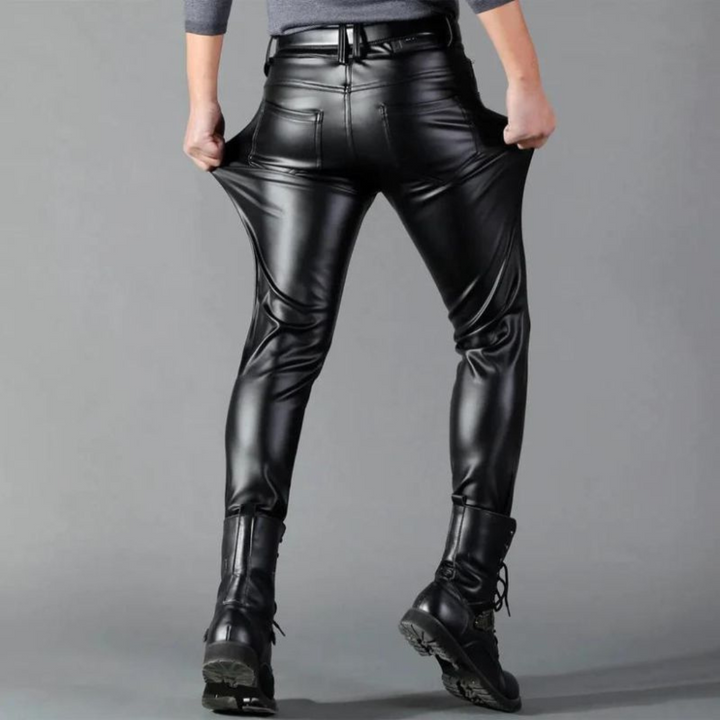 Levoire | Pantalon en cuir avec finition brillante et coupe flatteuse pour Femmes