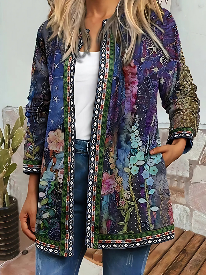 Levoire | Veste Fleur Ethnique Pour Femmes