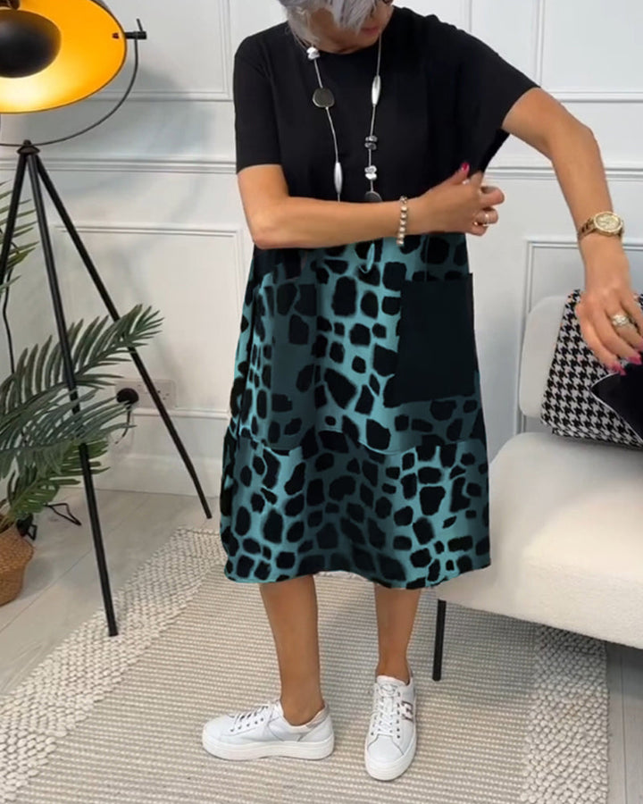Levoire | Robe À Manches Courtes Avec Col Rond