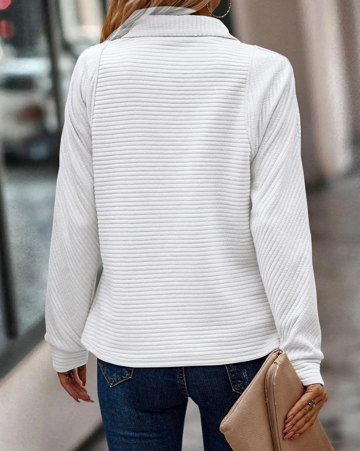 Levoire | Pull Femme Avec Capuche Et Demi-Fermeture Éclair