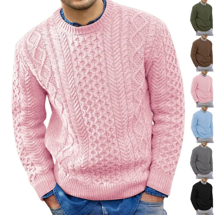 Levoire | Pull Homme À Col Rond Décontracté Et Confortable