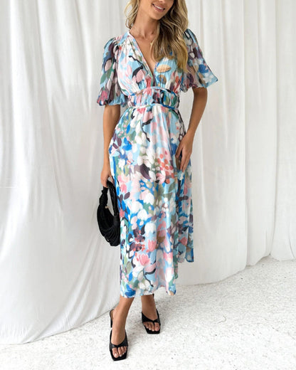 Levoire | Robe Maxi Boho À Fleurs