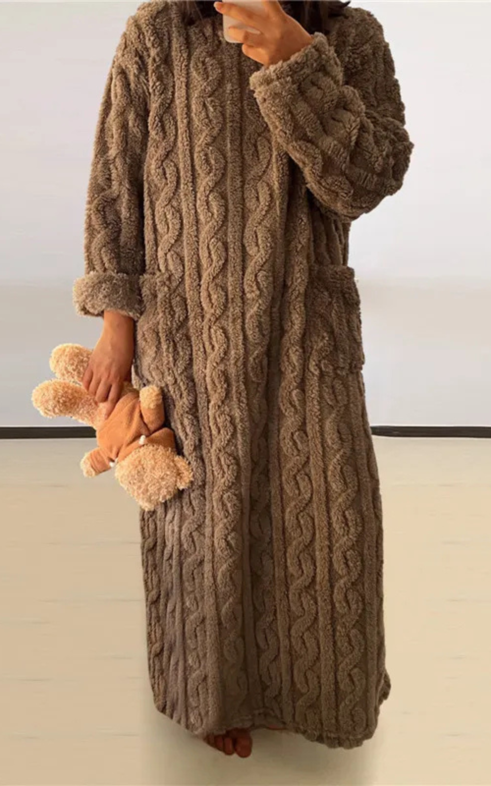 Levoire | Femme Fleece Pyjama Extrême Douceur Et Confort Braun