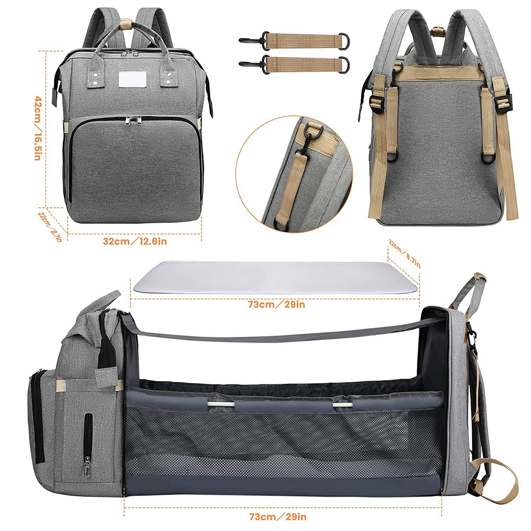 Levoire | Le tout-en-un sac à langer intelligent Sac pratique avec station à langer