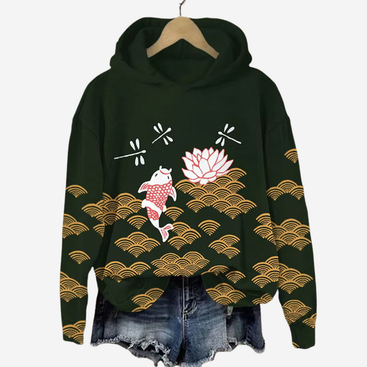 Levoire | Rento Sweatshirt Avec Impression Artistique Koi Style I