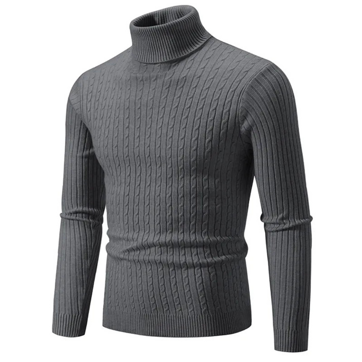 Levoire | Pull à col roulé pour hommes Gris foncé