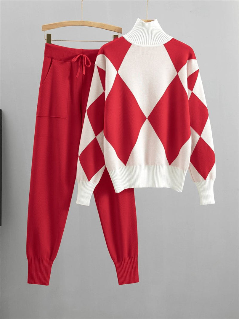 Levoire | Tenue Femme Avec Blouse Confortable Et Pantalon Stylé Rot