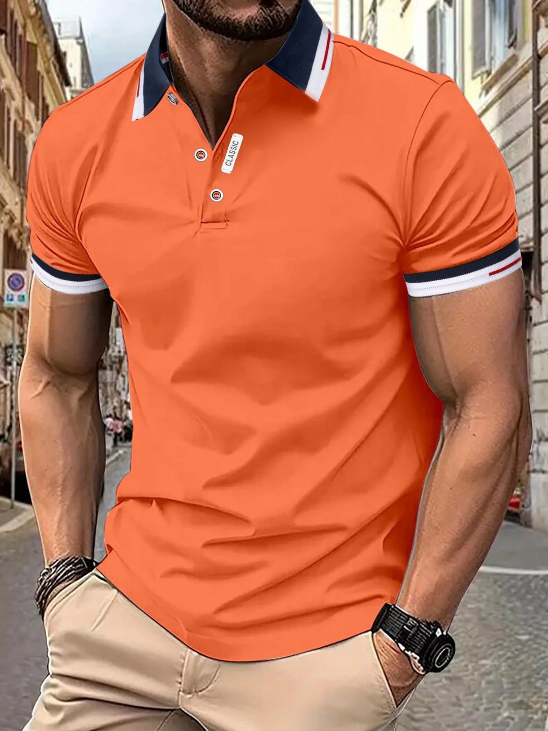 Levoire | Polo décontracté pour hommes Orange