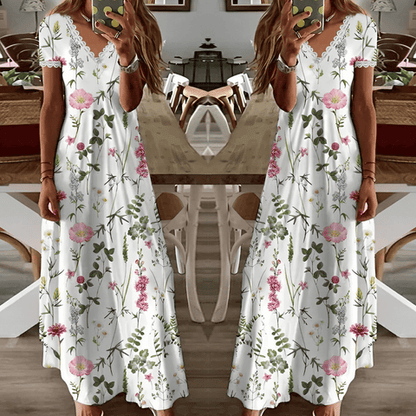 Levoire | Robe Avec Un Élégant Motif Floral Et Un Design Intemporel Pour Femmes