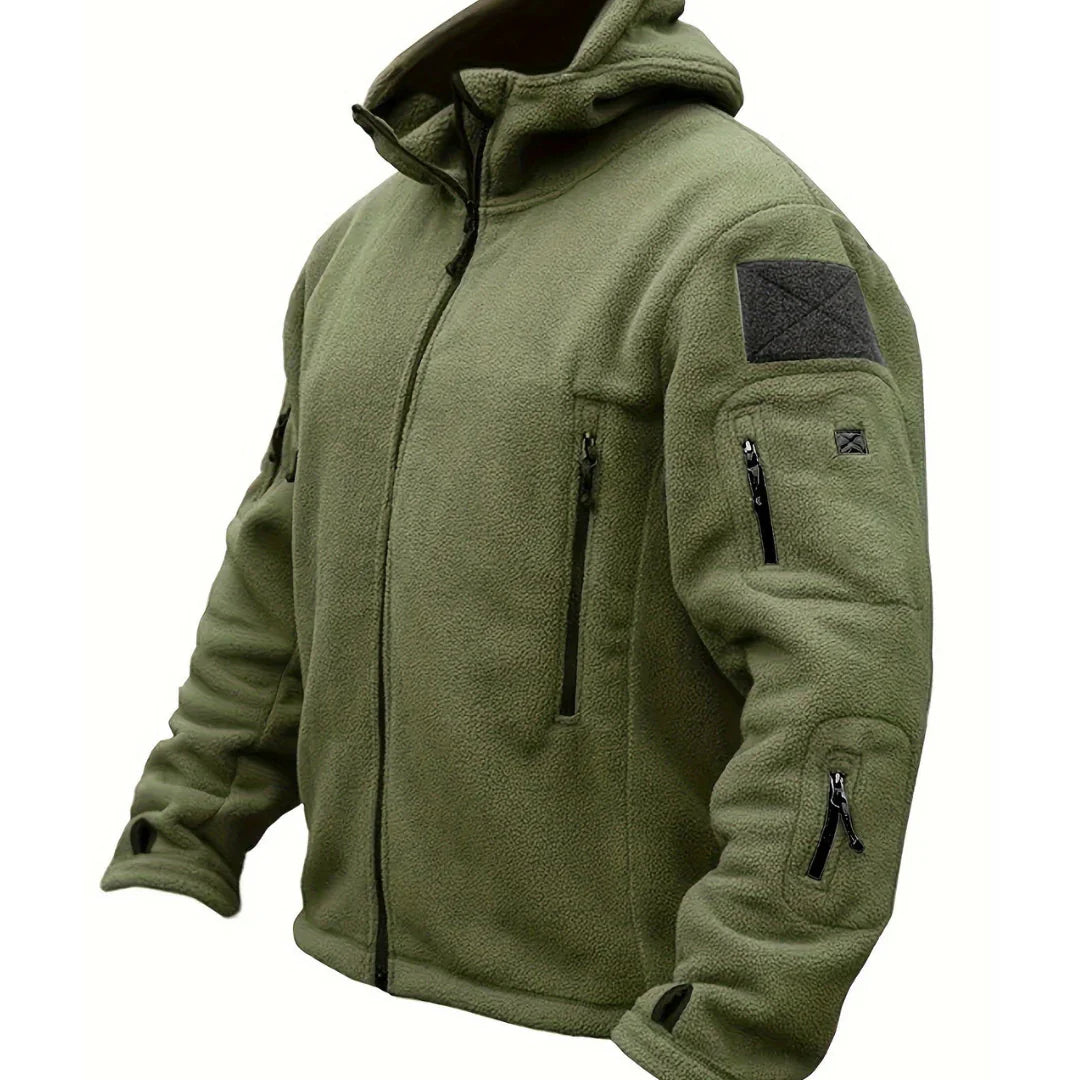 Levoire | Veste avec capuche zippée Vert