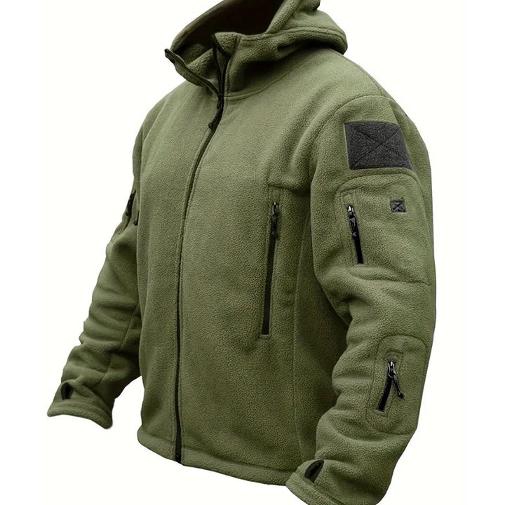 Levoire | Veste avec capuche zippée Vert