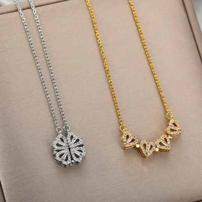Levoire | Feuille De Trèfle Collier Or et Argent (1+1 Gratuit)