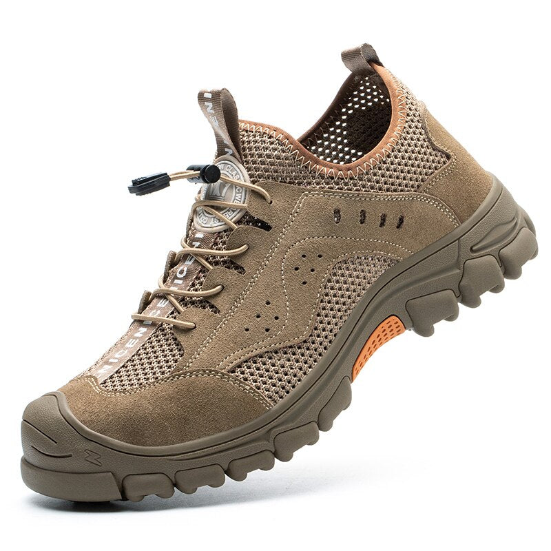 Levoire | Chaussures De Sécurité Industrielles Pour Hommes Avec Embout En Acier Khaki
