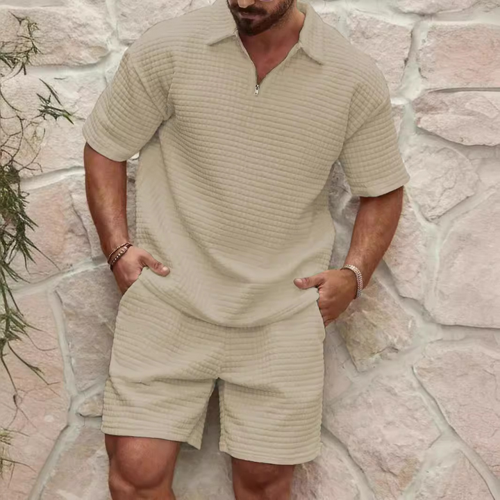 Levoire | Ensemble Pour Hommes En Coton Beige