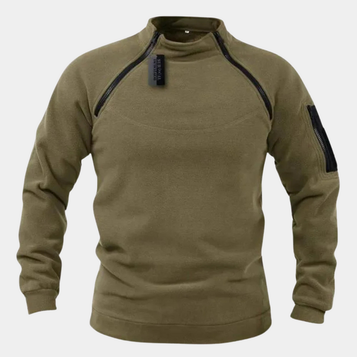Levoire | Pull Extensible vert olive