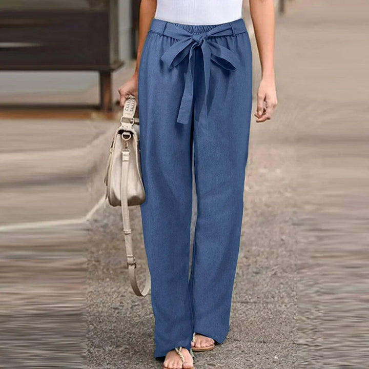 Levoire | Pantalons Légers Décontractés Avec Taille Élastique Bleu