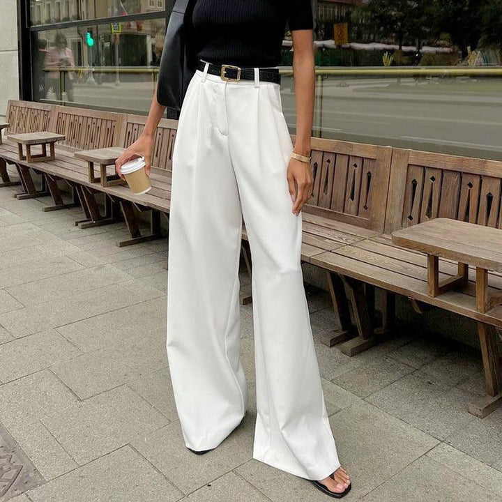 Levoire | Pantalon Taille Haute Blanc Blanc