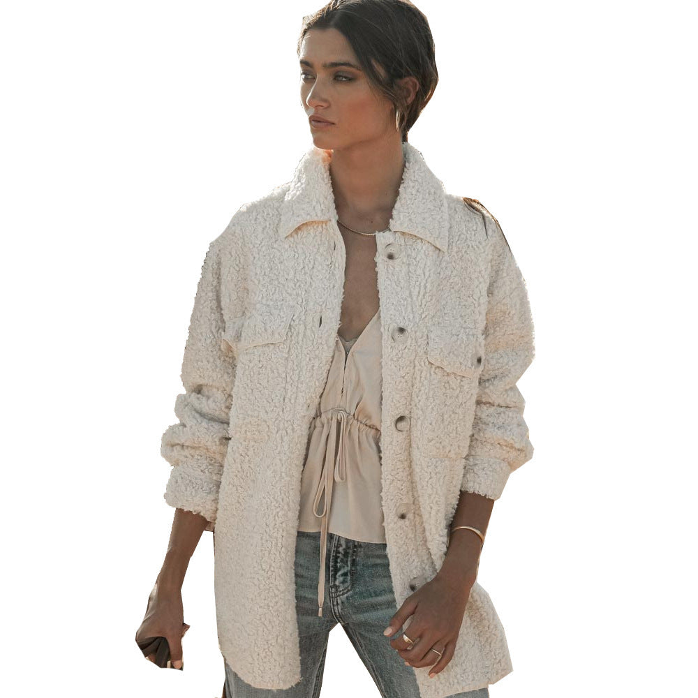 Levoire | Long Manteau En Velours Avec Boutons Et Manches Longues Pour Femmes