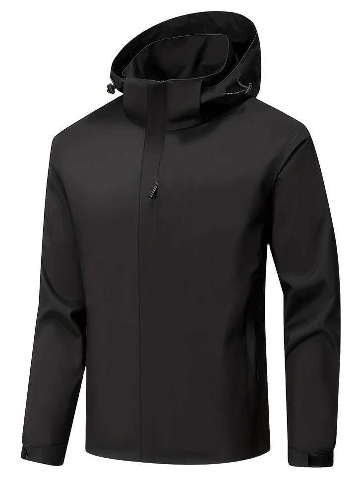 Levoire | Veste Homme Imperméable Et Coupe-Vent Avec Capuche Noir