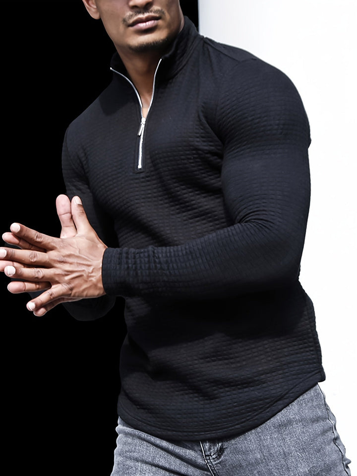 Levoire | Pull-Over Pour Homme À Demi-Zip Et Col Montant