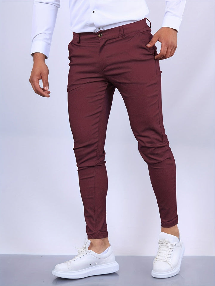 Levoire | Pantalon Chino Slim Fit Blanc Bourgogne
